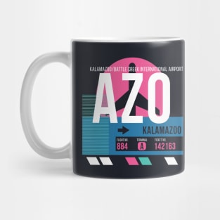 Kalamazoo (AZO) Airport // Sunset Baggage Tag Mug